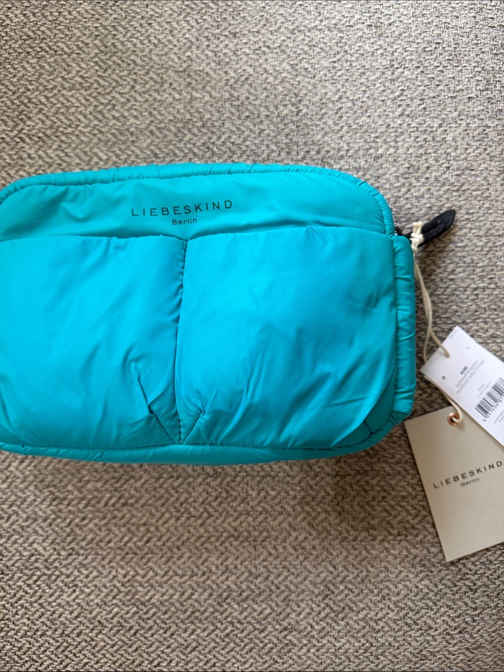 Liebeskind Teal Quilted Puffer Bag